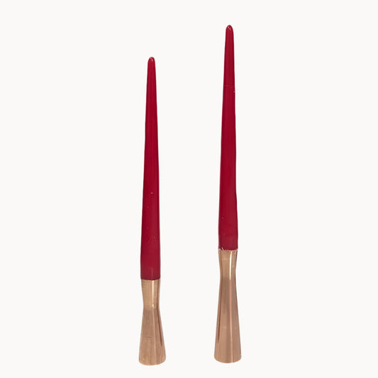 Copper Taper Candleholders (Set of 2)